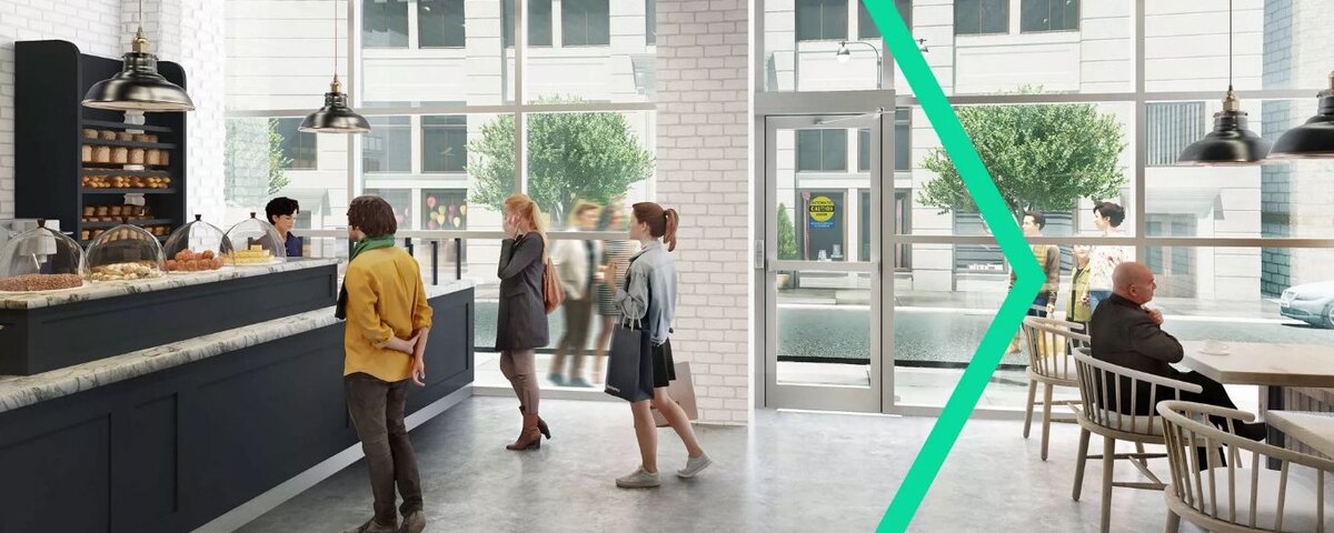 Record automatic entrance in a commercial property